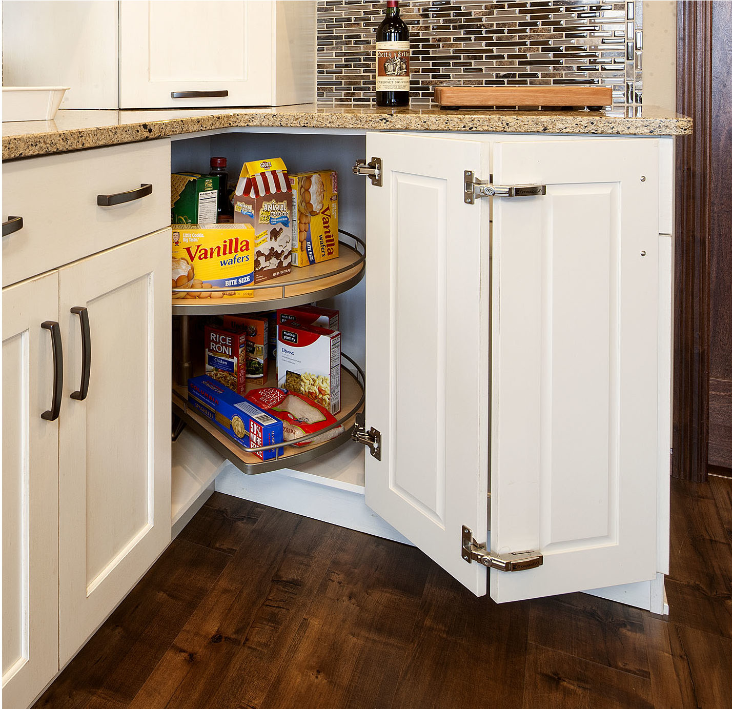 DELUXE SQUARE SUPER SUSAN WITH WOOD TRAYS Capital Remodeling